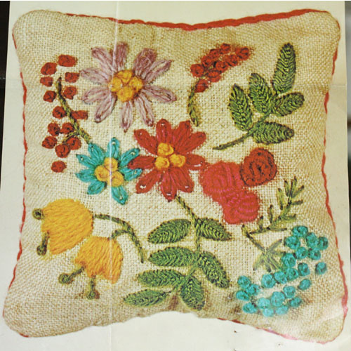 Buy Erica Wilson Crewel Kit Flower Pincushion Embroidery