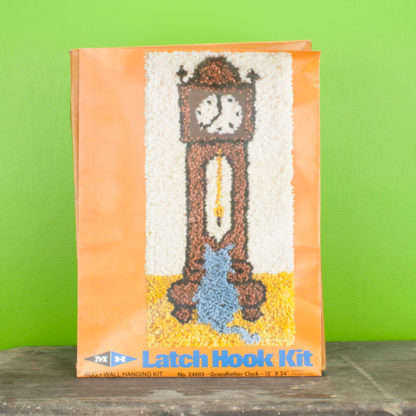 Latch Hook Wall Hanging Kit Grandfather Clock