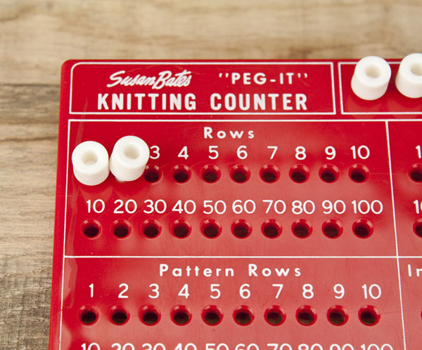 Knitting Row Counter Susan Bates Peg It Tool